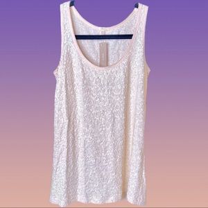 J.Crew Cream Sequin Drapey Tank Top